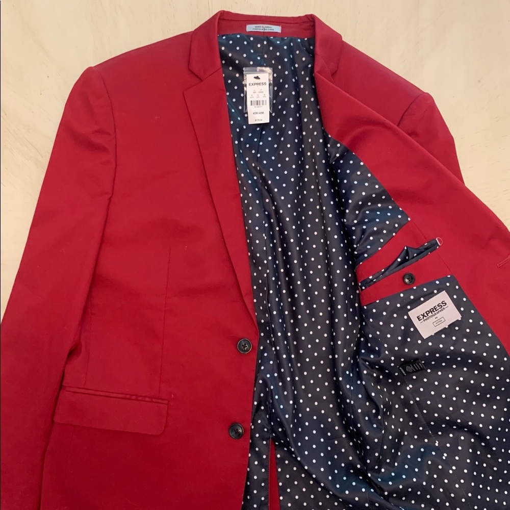 Brand New - Express Red Sport Coat - 40R
